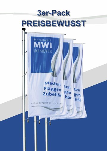 Foto des Produkts Fahnenmasten 3-er Pack Preisbewusst