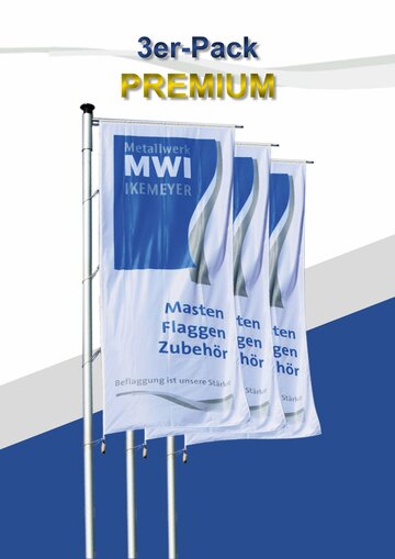 Foto des Produkts Fahnenmasten 3-er Pack Premium