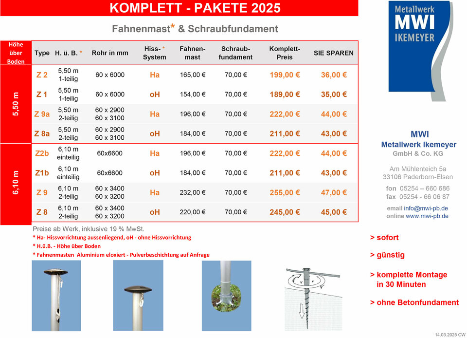 KOMPLETT PAKETE 2025