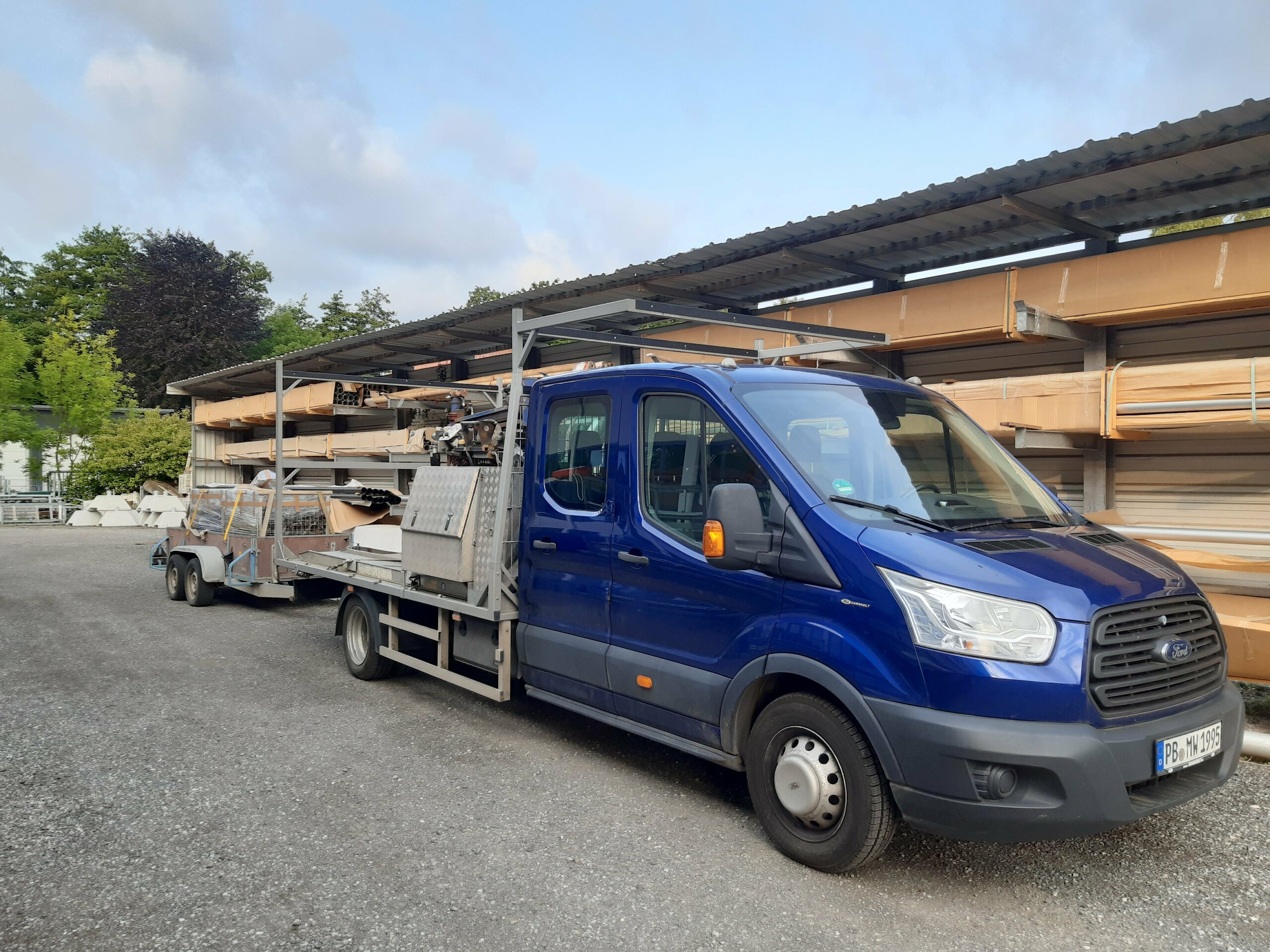 Öko-Feldtage 2025 Start Transit mit Anhänger